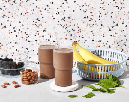 Batido de chocolate e amêndoa