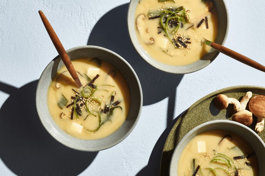 sopa de miso tradicional